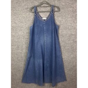 Vintage 80s LEVIS Denim DRESS Pinafore Jumper Overall Style Size 16
